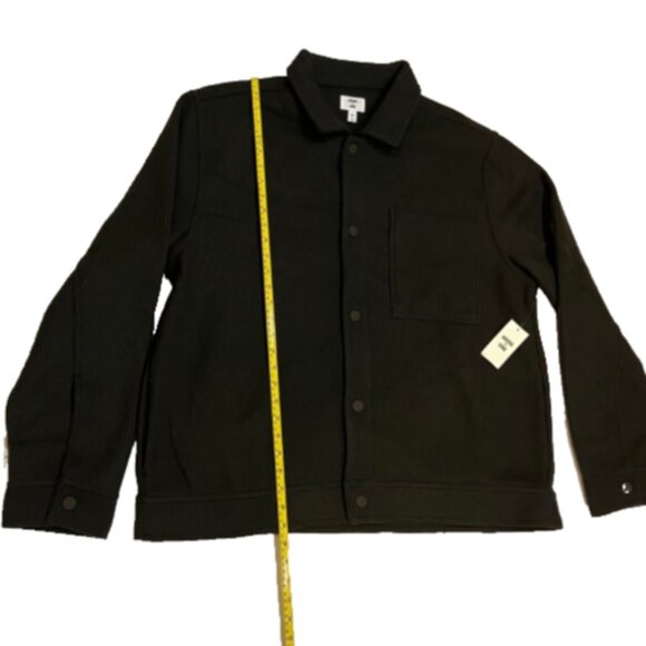 Mode of One Mens Long-Sleeve Knit Trucker Jacket Jet Grey Size XXL - Picture 6 of 6